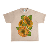 French Oak sunflowers b Urban Heavy Tee - Artiststas