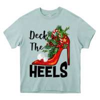 Arona deck the heels Christmas Heavy Core Tee - BarkalooDesign