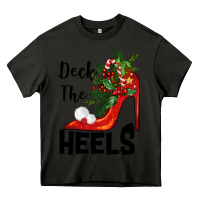 Asphalt deck the heels Christmas Heavy Core Tee - BarkalooDesign