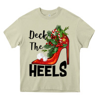 Mossy deck the heels Christmas Heavy Core Tee - BarkalooDesign