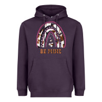 Plum Valentines Day Rainbow, Valentines Day Rainbow Cowhide, Heavyweight Hoodie - Bettercallsaul