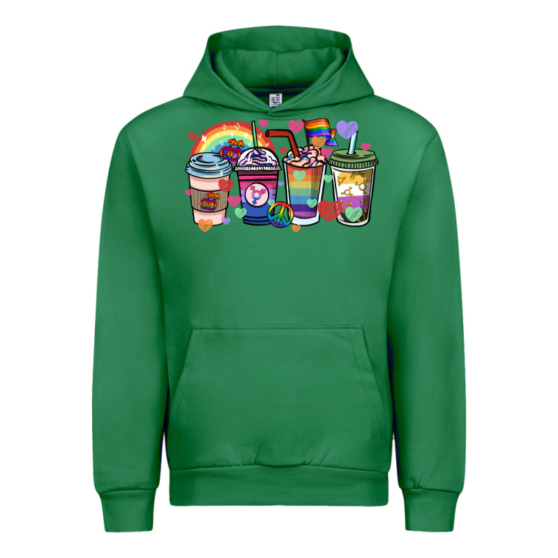 Lgbtq Coffee Cups Urban Hoodie by HowdyJamesFarm | Teevron