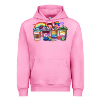 Fuchsia Pink lgbtq coffee cups Urban Hoodie - HowdyJamesFarm
