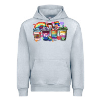 Heather Grey lgbtq coffee cups Urban Hoodie - HowdyJamesFarm
