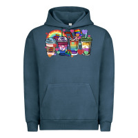 Pigment Midnight Navy lgbtq coffee cups Urban Hoodie - HowdyJamesFarm