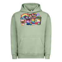 Pigment Oil Green lgbtq coffee cups Urban Hoodie - HowdyJamesFarm