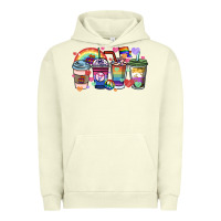 Pigment Pistachio lgbtq coffee cups Urban Hoodie - HowdyJamesFarm