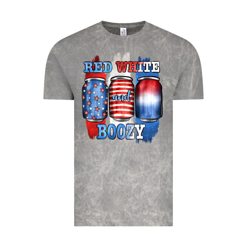 Red White And Boozy Vintage Tee by JahusDesignShop | Teevron