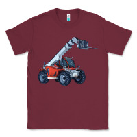 Burgundy Telehandler Classic Tee - LillyAllenDesigns