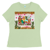 Matcha Cafecito y chisme coffee cups Ladies Tee - Zillion Design Studio