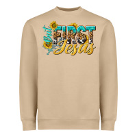 Mushroom but first jesus Heavyweight Sweatshirt - NancyCooperArtShop