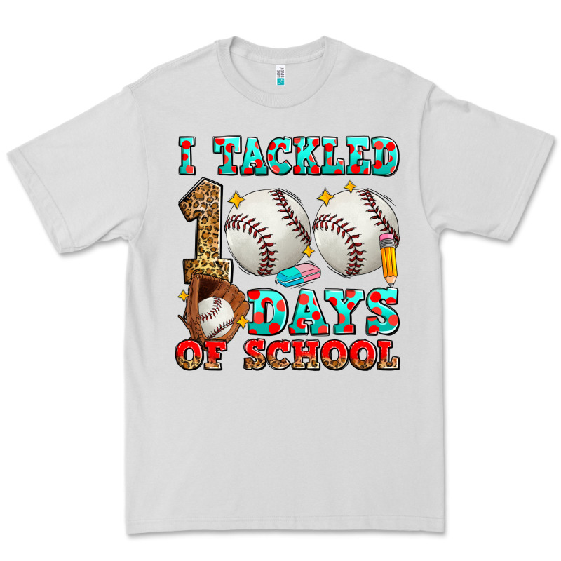 I Tackled 100 Days Of School Baseball Premium Tee by Zillion Design Studio | Teevron