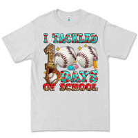 Dove Grey i tackled 100 days of school baseball Premium Tee - Zillion Design Studio