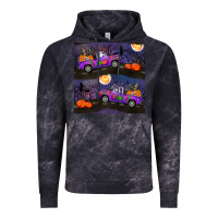 Cloud Black halloween spooky truck seamless pattern Vintage Hoodie - BundleAndBundleShop