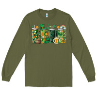 Army Green st.patricks stanley Long Sleeve Tee - MaliasSmallBusiness