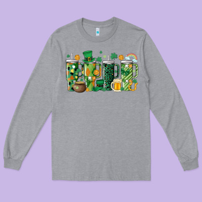 St.patricks Stanley Long Sleeve Tee Designed By Maliassmallbusiness