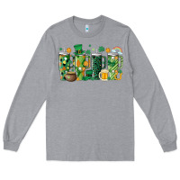 Heather Grey st.patricks stanley Long Sleeve Tee - MaliasSmallBusiness