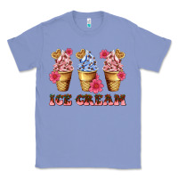 Colony Blue floral ice cream Classic Tee - AdoDesignShop