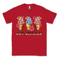 Red floral ice cream Classic Tee - AdoDesignShop