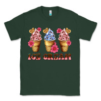 Sports Green floral ice cream Classic Tee - AdoDesignShop