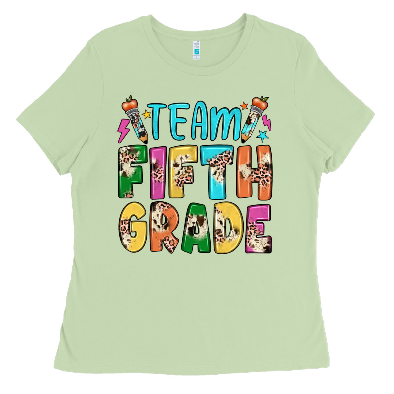 Team Fifth Grade Ladies Tee by JahusDesignShop | Teevron