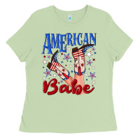 Matcha American babe 4th july Ladies Tee - texasbilliewilder