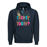 Navy i match energy so how we gon' act today Zipper Hoodie - MaliasSmallBusiness