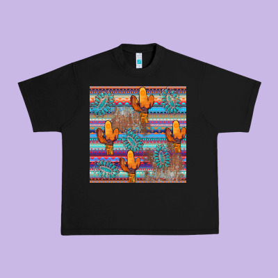 Cactus Gemstone Seamless Urban Heavy Tee Designed By Adodesignshop