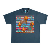 Midnight Navy cactus gemstone seamless Urban Heavy Tee - AdoDesignShop