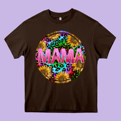 Tie Dye Mama Heavy Core Tee Designed By Texasbilliewilder