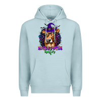 Blue Mist Hocus Pocus Heifer with Cow and Halloween Premium Hoodie - texasbilliewilder