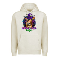 Oatmeal Heather Hocus Pocus Heifer with Cow and Halloween Premium Hoodie - texasbilliewilder