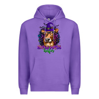 Purple Hocus Pocus Heifer with Cow and Halloween Premium Hoodie - texasbilliewilder
