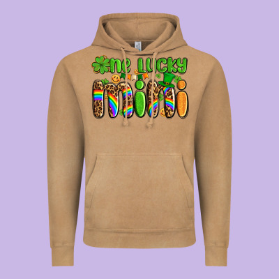 St Patricks One Lucky Mini Vintage Hoodie Designed By Adodesignshop