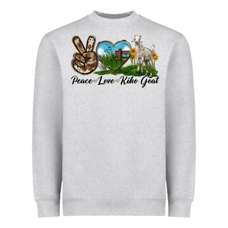 Peace Love Kiko Goat Heavyweight Sweatshirt by LillyAllenDesigns | Teevron