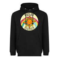 Black Radiate Positivity Heavyweight Hoodie - Bettercallsaul