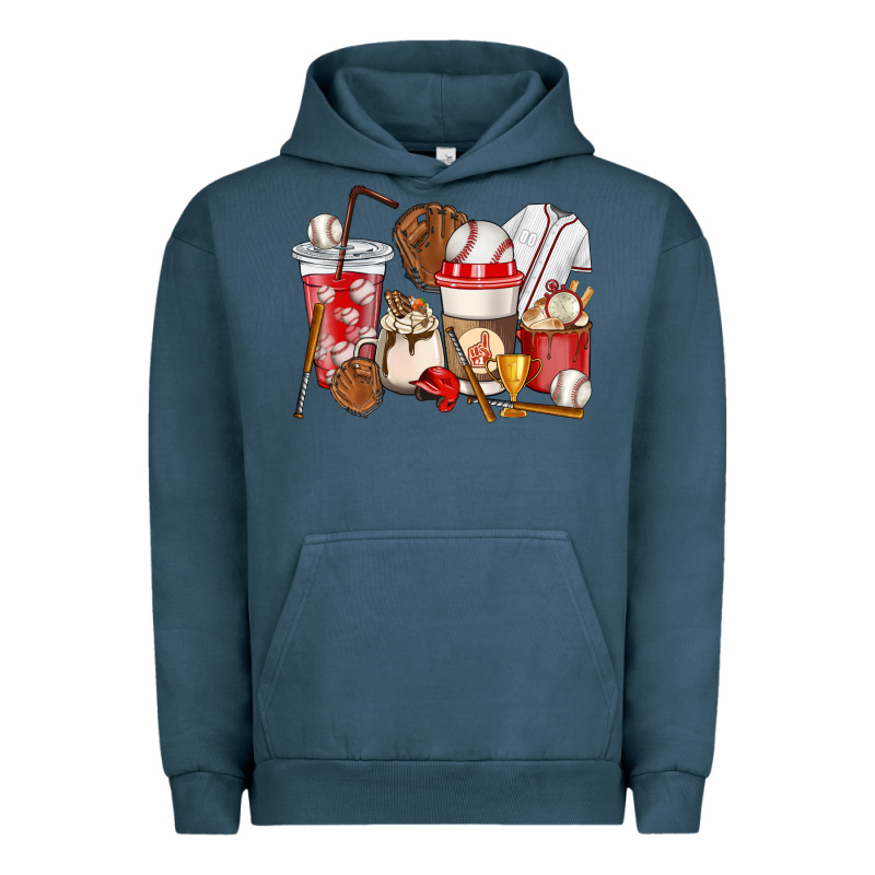 Baseball Coffee Cups Urban Hoodie by HowdyJamesFarm | Teevron