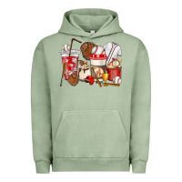 Pigment Oil Green Baseball coffee cups Urban Hoodie - HowdyJamesFarm
