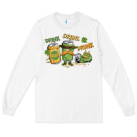 White deink drank drunk st. patrick's day Long Sleeve Tee - MaliasSmallBusiness
