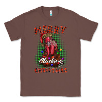 Chestnut merry clucking christmas rooster Classic Tee - BarkalooDesign