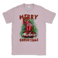 Lilac merry clucking christmas rooster Classic Tee - BarkalooDesign
