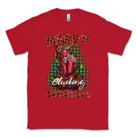Red merry clucking christmas rooster Classic Tee - BarkalooDesign