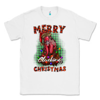 White merry clucking christmas rooster Classic Tee - BarkalooDesign