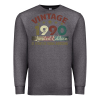 Charcoal Heather Vintage 1990 Limited Edition 31 Years Of Being Awesome Premium Sweatshirt - Bettercallsaul