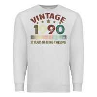 Dove Grey Vintage 1990 Limited Edition 31 Years Of Being Awesome Premium Sweatshirt - Bettercallsaul