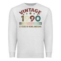 Oatmeal Heather Vintage 1990 Limited Edition 31 Years Of Being Awesome Premium Sweatshirt - Bettercallsaul