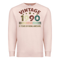 Pale Pink Vintage 1990 Limited Edition 31 Years Of Being Awesome Premium Sweatshirt - Bettercallsaul