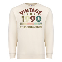 Sandshell Vintage 1990 Limited Edition 31 Years Of Being Awesome Premium Sweatshirt - Bettercallsaul