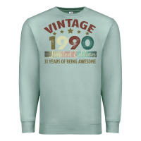 Seafoam Vintage 1990 Limited Edition 31 Years Of Being Awesome Premium Sweatshirt - Bettercallsaul