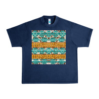 Navy aztec cowhide seamless Urban Heavy Tee - AdoDesignShop